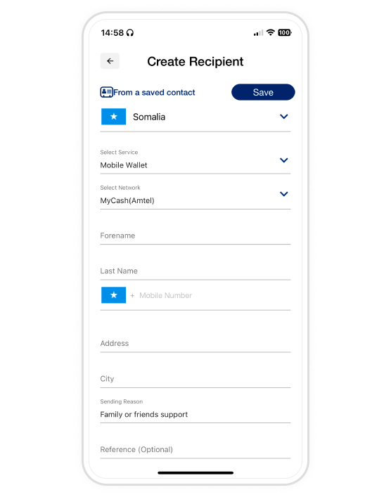Add Recipient
